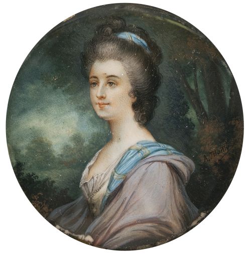 A. THUITTY (Escuela inglesa, siglo XIX)Retrato de dama so