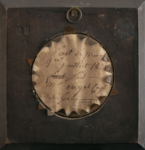 ESCUELA FRANCESA, H. 1821Retrato de caballero sobre un pa