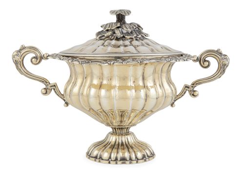 Soperilla en plata vermeille, ley 800.Francia, segunda mi