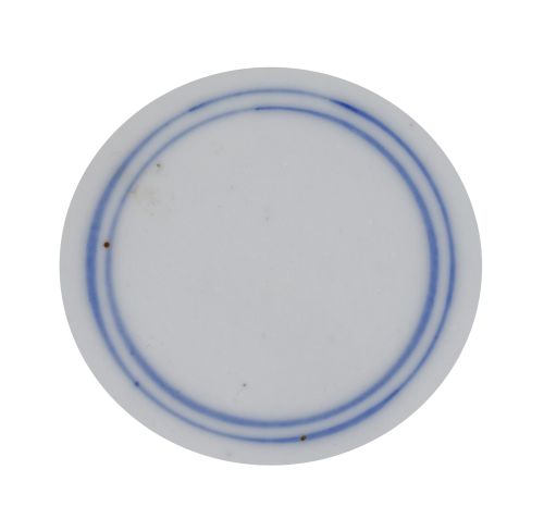 Jarrón de porcelana esmaltada "clair de lune". Con marca de