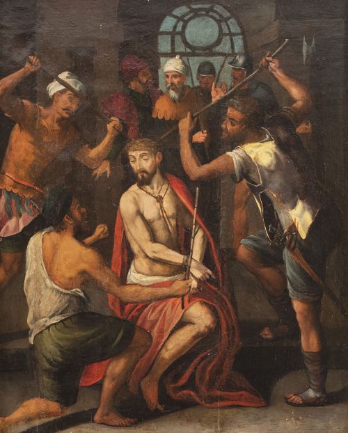 ESCUELA ESPAÑOLA, SIGLO XVIIEscarnio de Cristo