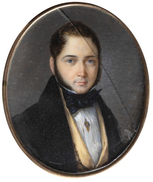 ESCUELA ESPAÑOLA, SIGLO XIXRetrato de caballero con levit