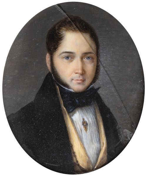 ESCUELA ESPAÑOLA, SIGLO XIXRetrato de caballero con levit