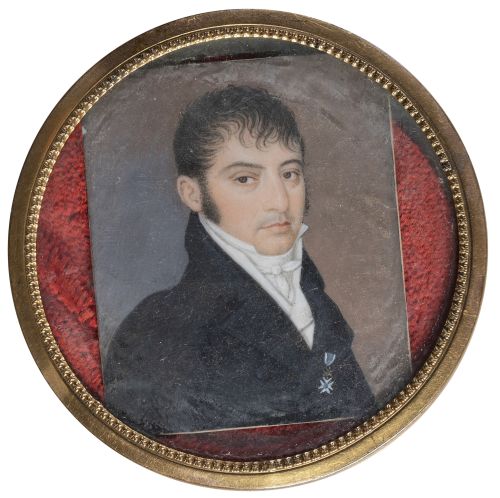 ESCUELA ESPAÑOLA, SIGLO XIXRetrato de caballero con la cr