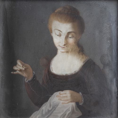 RAMÓN GUILLEM (Alicante, primer cuarto del  XIX)Dama cosi