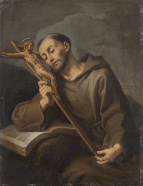 ESCUELA ITALIANA, SIGLO XVIISan Francisco sobre un paisaj