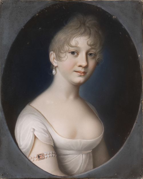 ATRIBUIDO A NIKOLAUS LAUER (1753- 1824)Retrato de dama in