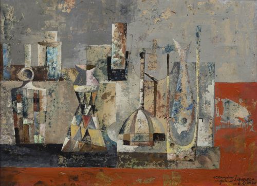 JOSÉ LAPAYESE DEL RÍO (Madrid, 1926 - 2000)Bodegón del pe