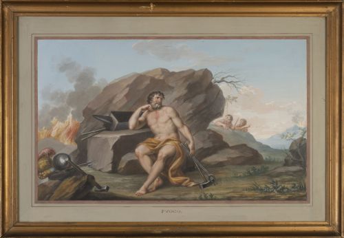 ESCUELA ITALIANA, H. 1800El fuego