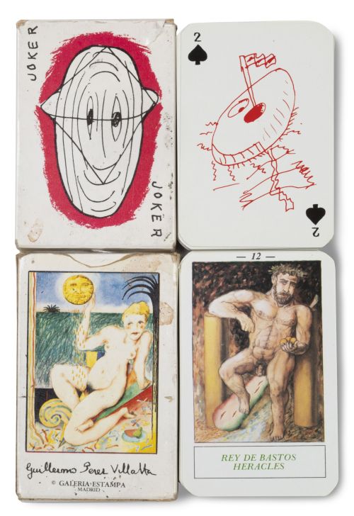 Lote de dos barajas, una española diseñada por Guillermo Pé