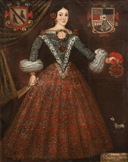 ANÓNIMO, SIGLO XVIIIRetrato de Doña María Teresa Obeso y 