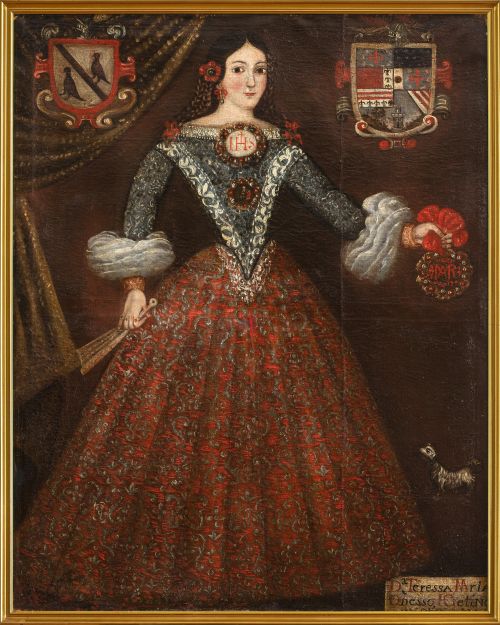 ANÓNIMO, SIGLO XVIIIRetrato de Doña María Teresa Obeso y 