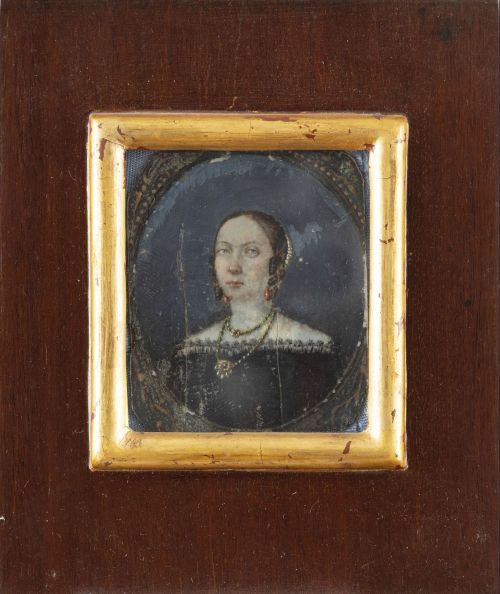 ESCUELA ESPAÑOLA, SIGLO XIXRetrato de dama inserta en un 