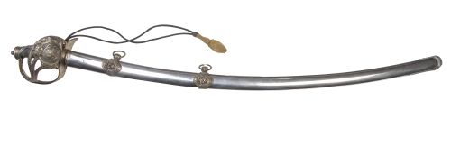Sable de general español de época de Isabel II con empuñadu