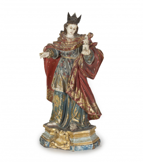 “Santa Barbara”Escuela colonial, S. XVIII