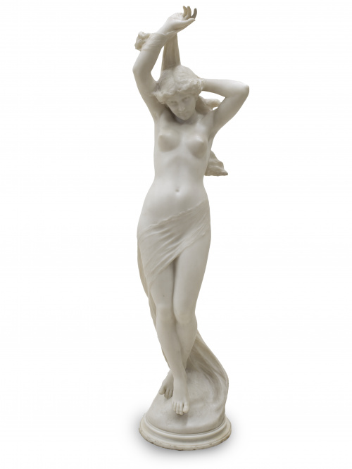 Pietro Barzanti (1842-1881). “Psiqué”. Escultura femenina