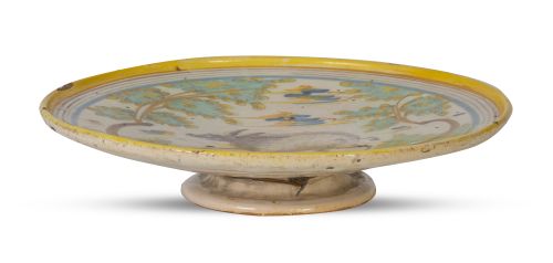 Salvilla de cerámica esmaltada con jabalí de la serie políc