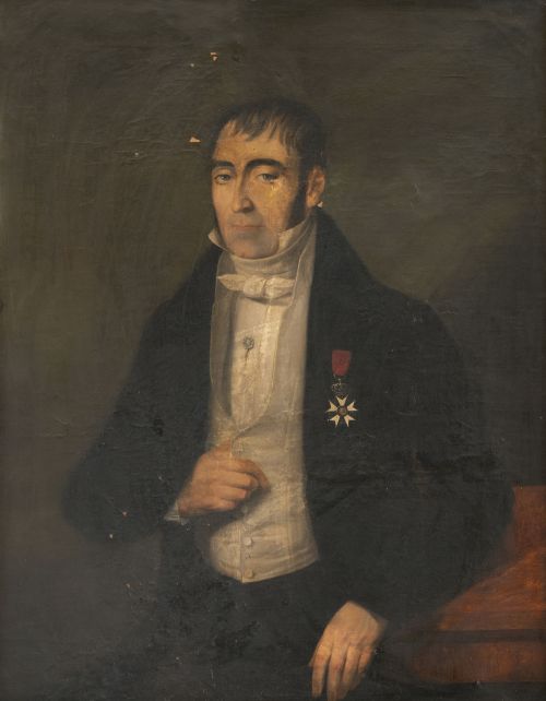 ESCUELA ESPAÑOLA, SIGLO XIXRetrato de caballero con conde