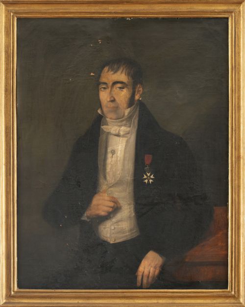 ESCUELA ESPAÑOLA, SIGLO XIXRetrato de caballero con conde