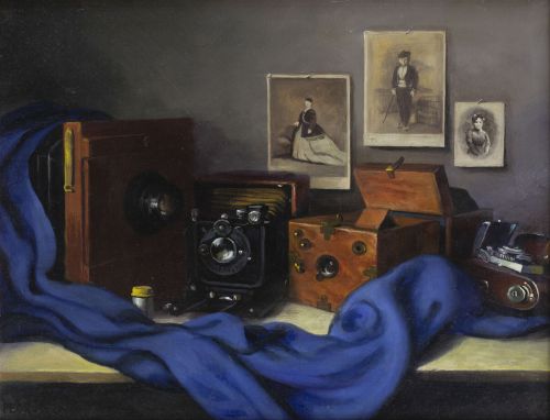 RAFAEL PEDRÓS LANCHA (Madrid, 1933 - 2015)Bodegón con cám