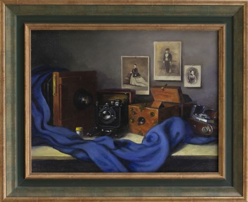 RAFAEL PEDRÓS LANCHA (Madrid, 1933 - 2015)Bodegón con cám