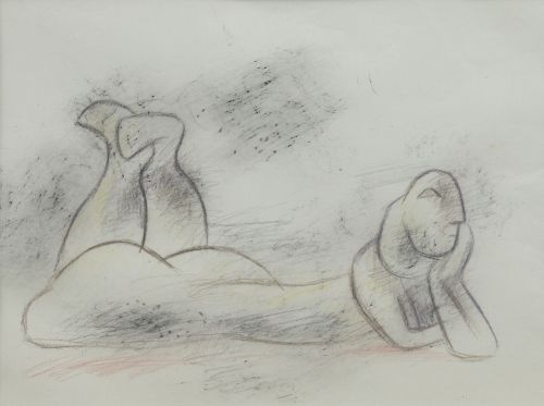 ÁNGEL FERRANT  (Madrid, 1890 - 1961)Sin título (Mujer tum