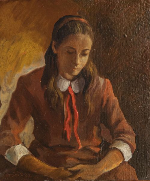 RAFAEL PEDRÓS LANCHA (Madrid, 1933 - 2015)Retrato de niña