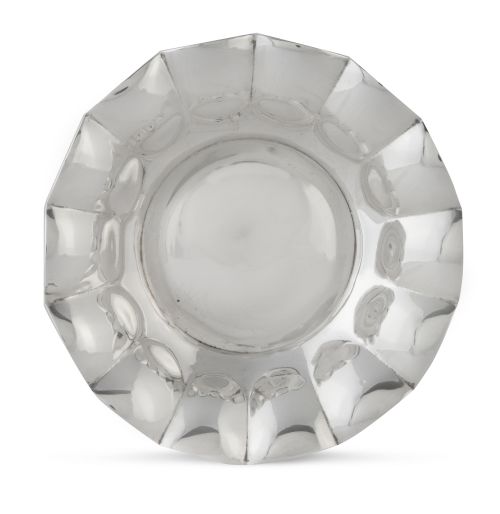 Panera de plata galladonada, ley 916. Con marcas.S. XX.