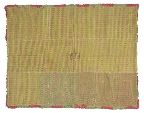 Alfombra de la alpujarra en lana con decoración geométrica 