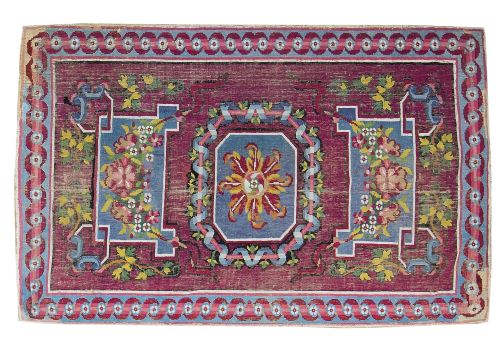 Alfombra Carlos IV en lana.Cuenca, último cuarto del S. X