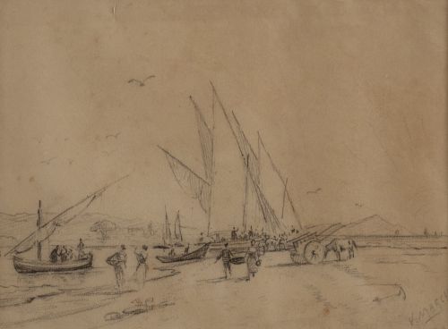 VICENTE MARCH MARCO (Valencia, 1859-1927)Pescadores de Va