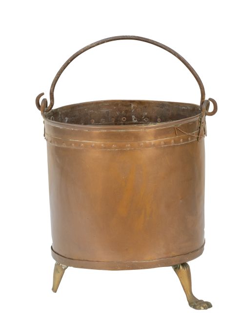 Caldero con asa de cobre.Trabajo español, S. XIX.