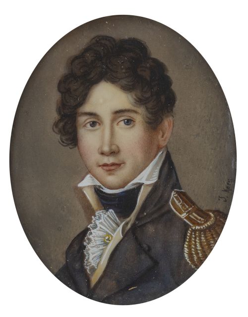 ESCUELA ESPAÑOLA, SIGLO XXRetrato de caballero con unifor