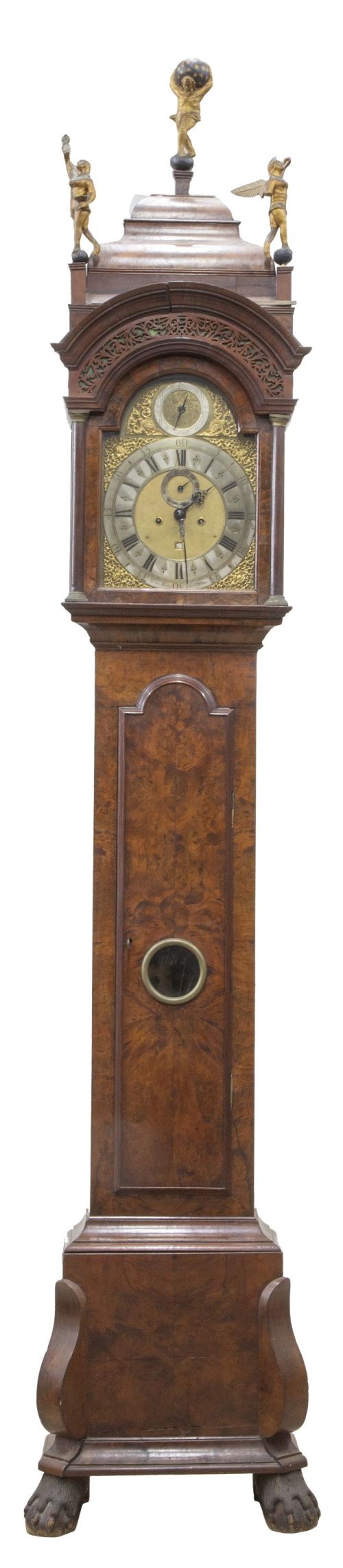 "Otto Van Meurs Amsterdam".Reloj de caja alta de madera d