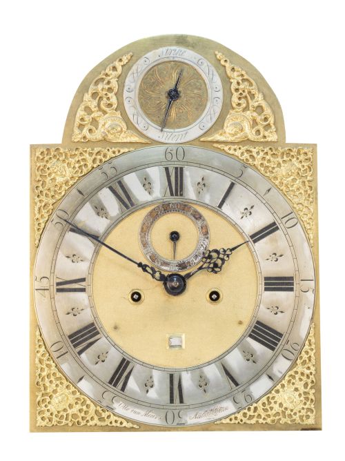 "Otto Van Meurs Amsterdam".Reloj de caja alta de madera d