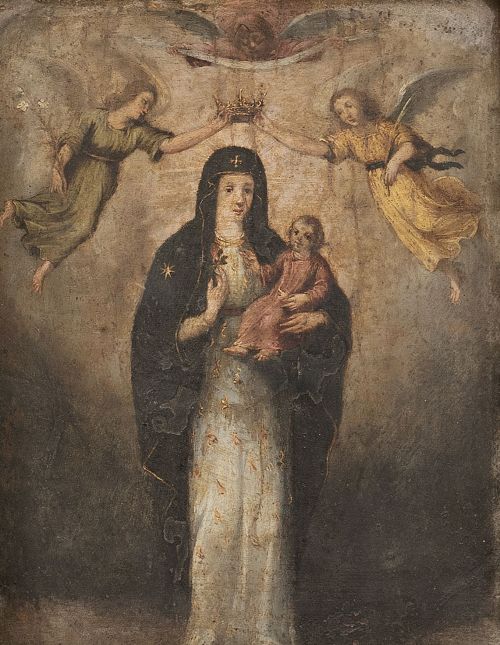 ESCUELA ESPAÑOLA, SIGLO XVIIICoronación de la Virgen del 