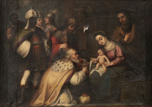 ESCUELA GRANADINA, SIGLO XVIIAdoración de los Reyes Magos