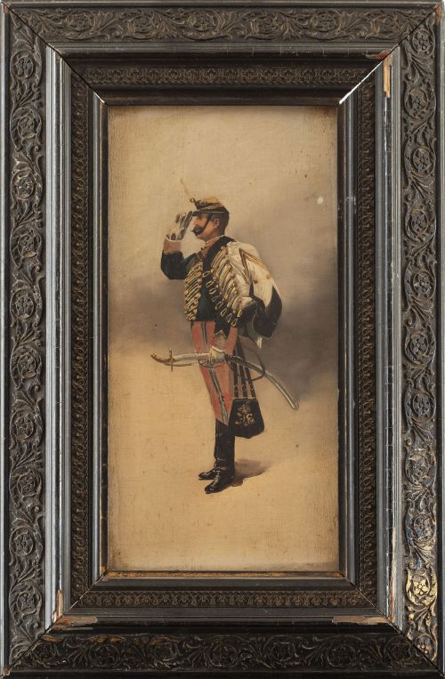 ESCUELA ESPAÑOLA, SIGLO XIXPareja de soldados