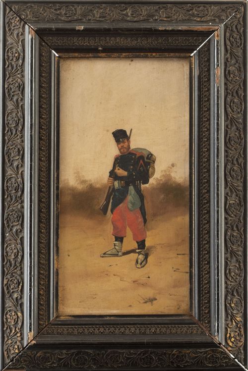 ESCUELA ESPAÑOLA, SIGLO XIXPareja de soldados