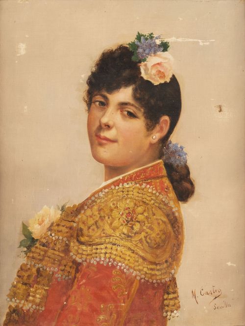 ESCUELA ESPAÑOLA, SIGLO XIXMaja vestida de torero