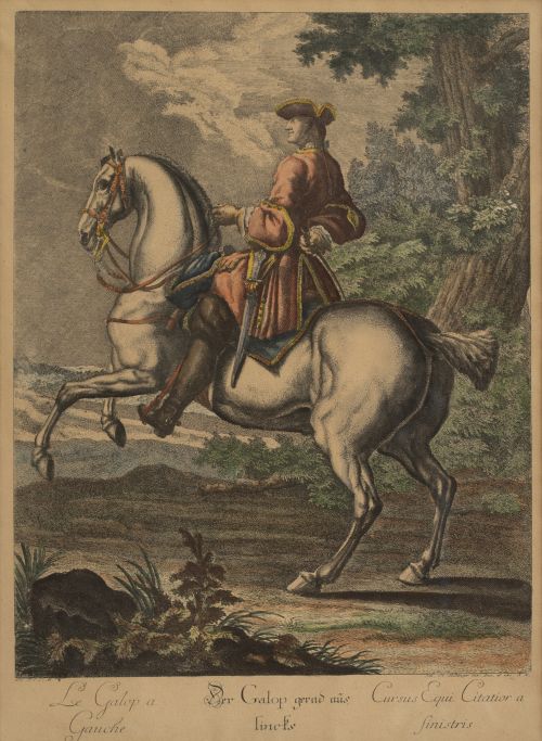 JOHANN ELIAS RIDINGER (1698-A1767)A galope