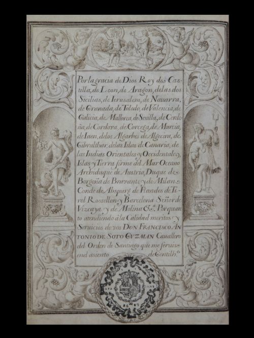 Despacho de concesión del título de Marqués de Torre de Sot