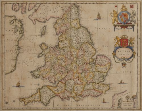 JOAN BLAEU (1596-1673)Anglia regnum