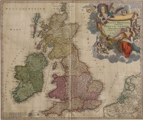 JOHANN BAPTIST HOMANN (1664 -1724)Gran Bretaña: "Magna Br