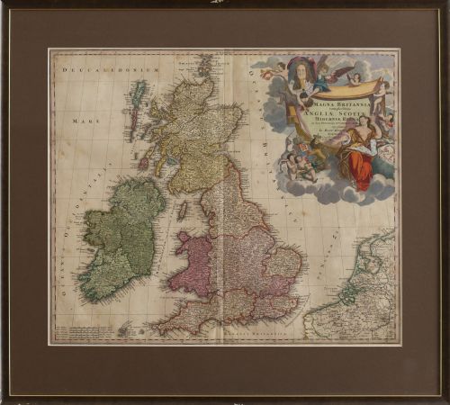 JOHANN BAPTIST HOMANN (1664 -1724)Gran Bretaña: "Magna Br