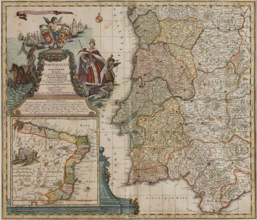 MATTHEUS SEUTTER (1678 - 1757)Portugal: "Portugalliae et 