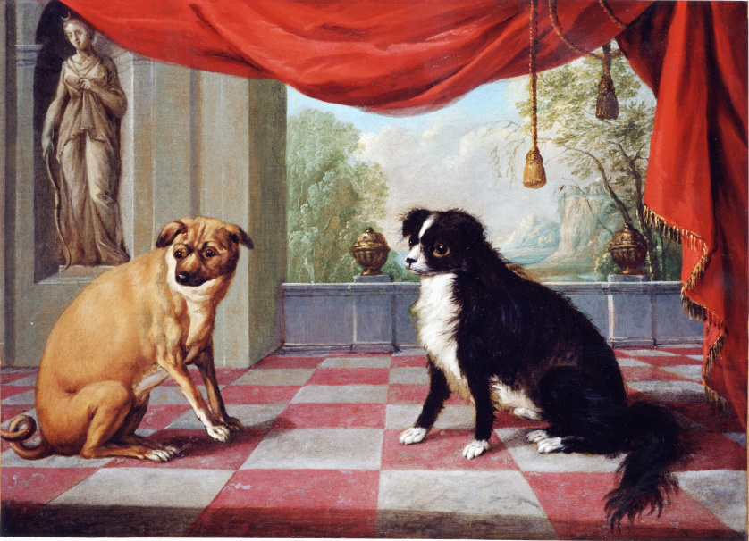 JAN VAN KESSEL III (Amberes, 1654- Madrid, 1708)“Dos perro
