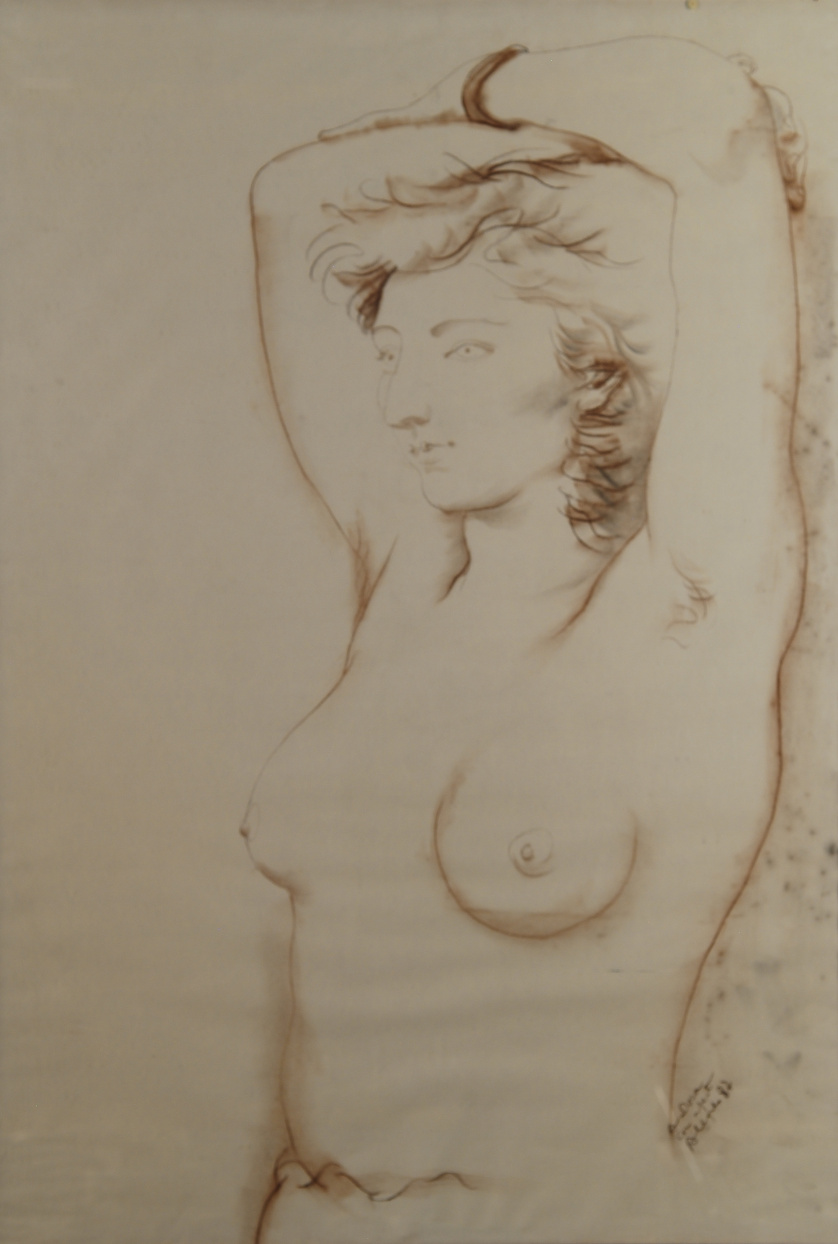 MANUEL ALCORLO (Madrid, 1935)Desnudo femenino
